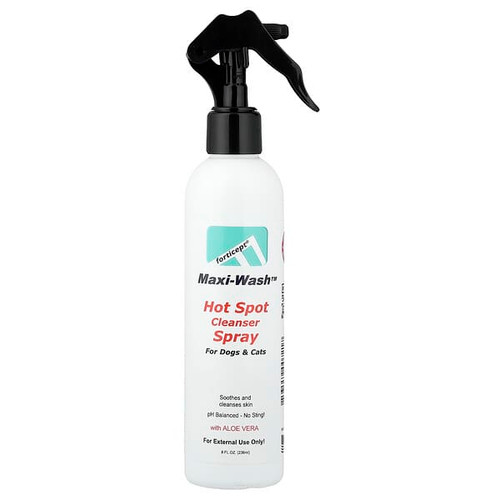 <img alt="Forticept, Maxi-Wash, Hot Spot Cleanser Spray, For Dogs & Cats, 8 fl oz (236 ml)" title="Forticept, Maxi-Wash, Hot Spot Cleanser Spray, For Dogs & Cats, 8 fl oz (236 ml),853559007217"
