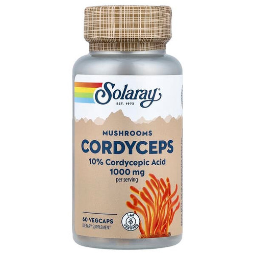 <img alt="Solaray, Mushrooms, Cordyceps, 60 VegCaps" title="Solaray, Mushrooms, Cordyceps, 60 VegCaps,076280033625"