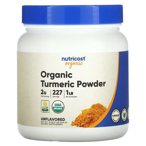<img alt="Nutricost, Organic Turmeric Powder, Unflavored, 16 oz (454 g)" title="Nutricost, Organic Turmeric Powder, Unflavored, 16 oz (454 g),810014672427"