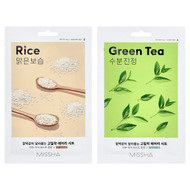 <img alt="Missha, Airy Fit Beauty Sheet Mask, Rice & Green Tea, 10 Sheets, 0.67 oz (19 g) Each" title="Missha, Airy Fit Beauty Sheet Mask, Rice & Green Tea, 10 Sheets, 0.67 oz (19 g) Each,8809747954186"