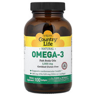 <img alt="Country Life, Natural Omega-3, 100 softgels" title="Country Life, Natural Omega-3, 100 softgels,015794044970"