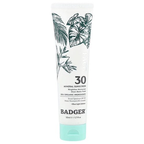 <img alt="Badger, Face Mineral Sunscreen, SPF 30, 1.7 fl oz (50 ml)" title="Badger, Face Mineral Sunscreen, SPF 30, 1.7 fl oz (50 ml),634084471724"