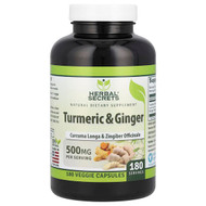 <img alt="Herbal Secrets, Turmeric & Ginger, 500 mg, 180 Veggie Capsules" title="Herbal Secrets, Turmeric & Ginger, 500 mg, 180 Veggie Capsules,810180029650"