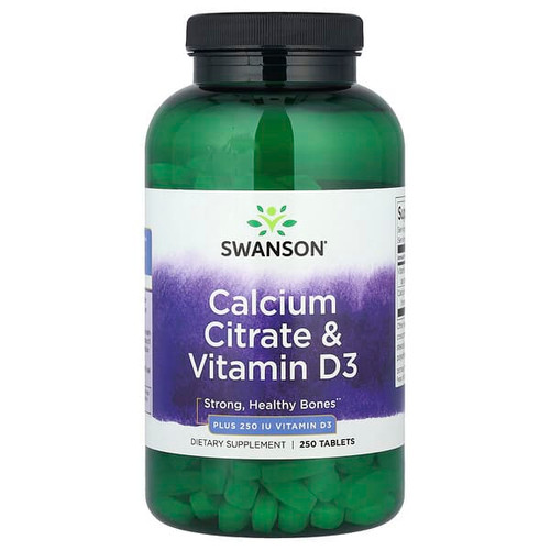 <img alt="Swanson Vitamins, Calcium Citrate & Vitamin D3, 250 Tablets" title="Swanson Vitamins, Calcium Citrate & Vitamin D3, 250 Tablets,087614018102"
