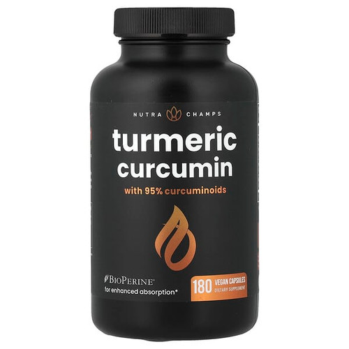 <img alt="NutraChamps, Turmeric Curcumin, 180 Vegan Capsules" title="NutraChamps, Turmeric Curcumin, 180 Vegan Capsules,621983999596"
