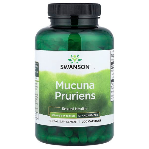 <img alt="Swanson Vitamins, Mucuna Pruriens, Standardized, 350 mg, 200 Capsules" title="Swanson Vitamins, Mucuna Pruriens, Standardized, 350 mg, 200 Capsules,087614141190"