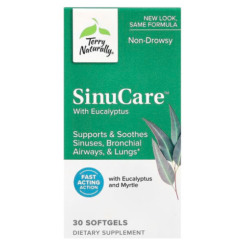 <img alt="Terry Naturally, SinuCare with Eucalyptus, 30 Softgels" title="Terry Naturally, SinuCare with Eucalyptus, 30 Softgels,367703310035"