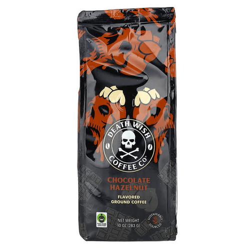 <img alt="Death Wish Coffee, Flavored Ground Coffee, Chocolate Hazelnut , 10 oz (283 g)" title="Death Wish Coffee, Flavored Ground Coffee, Chocolate Hazelnut , 10 oz (283 g),810063343231"
