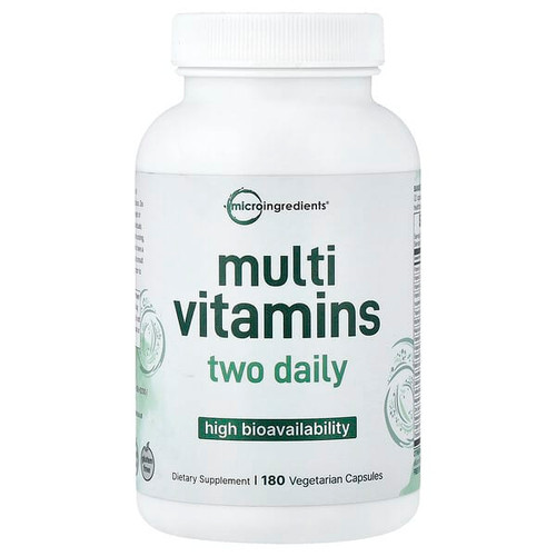 <img alt="Micro Ingredients, Multi Vitamins, High Bioavailability, 180 Vegetarian Capsules" title="Micro Ingredients, Multi Vitamins, High Bioavailability, 180 Vegetarian Capsules,850069023836"