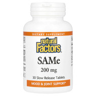 <img alt="Natural Factors, SAMe , 200 mg, 30 Slow Release Tablets" title="Natural Factors, SAMe , 200 mg, 30 Slow Release Tablets,068958027074"