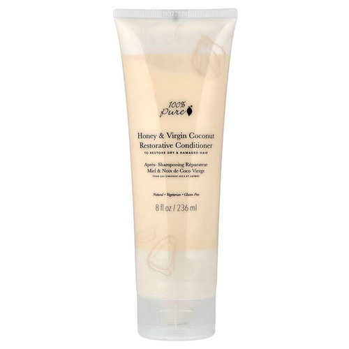 <img alt="100% PURE, Honey & Virgin Coconut Restorative Conditioner, Dry & Damaged Hair, 8 fl oz (236 ml)" title="100% PURE, Honey & Virgin Coconut Restorative Conditioner, Dry & Damaged Hair, 8 fl oz (236 ml),843585101935"