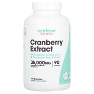 <img alt="Nutricost, Women, Cranberry Extract, 180 Capsules" title="Nutricost, Women, Cranberry Extract, 180 Capsules,810014675909"
