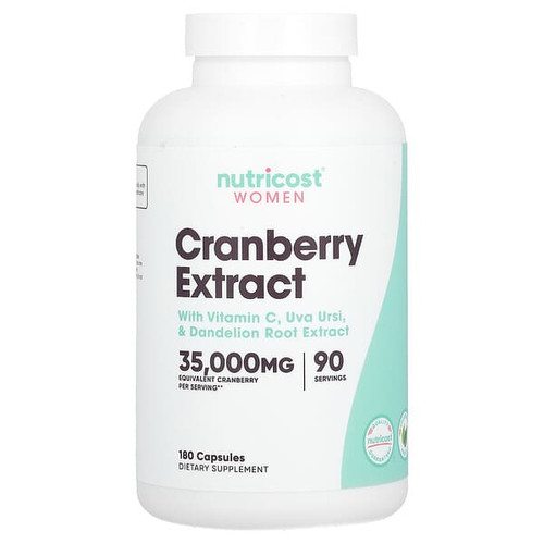 <img alt="Nutricost, Women, Cranberry Extract, 180 Capsules" title="Nutricost, Women, Cranberry Extract, 180 Capsules,810014675909"