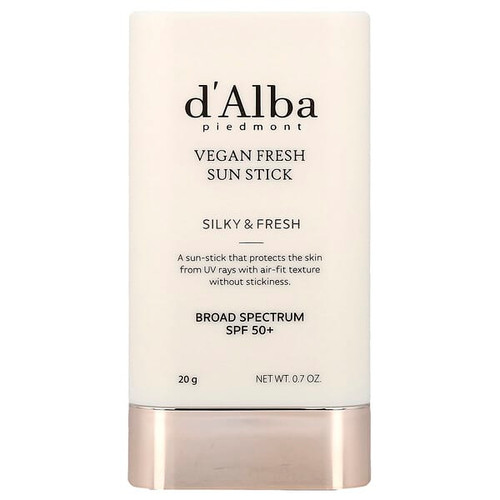 <img alt="dAlba, Vegan Fresh Sun Stick, SPF 50+, 0.7 oz (20 g)" title="dAlba, Vegan Fresh Sun Stick, SPF 50+, 0.7 oz (20 g),8809676154817"