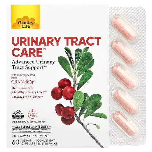<img alt="Country Life, Urinary Tract Care, 60 Vegan Capsules" title="Country Life, Urinary Tract Care, 60 Vegan Capsules,015794050988"
