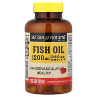 <img alt="Mason Natural, Fish Oil, 1,200 mg, 120 Softgels" title="Mason Natural, Fish Oil, 1,200 mg, 120 Softgels,311845149220"