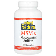 <img alt="Natural Factors, MSM & Glucosamine Sulfate, 180 Capsules" title="Natural Factors, MSM & Glucosamine Sulfate, 180 Capsules,068958026992"