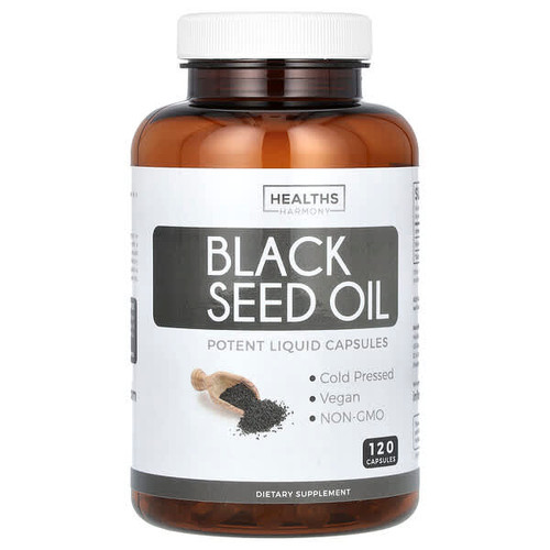 <img alt="Healths Harmony, Black Seed Oil, 120 Capsules (500 mg per Capsule)" title="Healths Harmony, Black Seed Oil, 120 Capsules (500 mg per Capsule),653559477092"