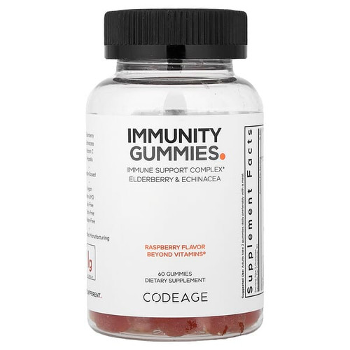 <img alt="Codeage, Immunity Gummies, Raspberry, 60 Gummies" title="Codeage, Immunity Gummies, Raspberry, 60 Gummies,853919008823"