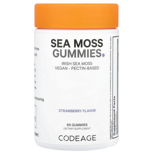 <img alt="Codeage, Sea Moss Gummies, Strawberry, 60 Gummies (150 mg per Gummy)" title="Codeage, Sea Moss Gummies, Strawberry, 60 Gummies (150 mg per Gummy),850049609722"