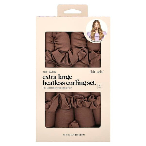 <img alt="Kitsch, The Satin Heatless Curling Set, Extra Large, Chocolate, 1 Set" title="Kitsch, The Satin Heatless Curling Set, Extra Large, Chocolate, 1 Set,810112562415"