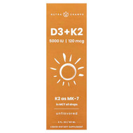 <img alt="NutraChamps, D3 + K2 Liquid Drops, Unflavored, 2 fl oz (60 ml)" title="NutraChamps, D3 + K2 Liquid Drops, Unflavored, 2 fl oz (60 ml),621983990388"
