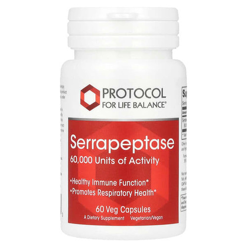 <img alt="Protocol for Life Balance, Serrapeptase, 33 mg, 60 Veg Capsules" title="Protocol for Life Balance, Serrapeptase, 33 mg, 60 Veg Capsules,707359129733"