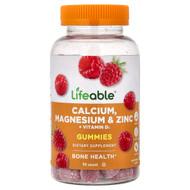 <img alt="Lifeable, Calcium, Magnesium & Zinc + Vitamin D3 Gummies, Raspberry, 90 Gummies" title="Lifeable, Calcium, Magnesium & Zinc + Vitamin D3 Gummies, Raspberry, 90 Gummies,850023062765"