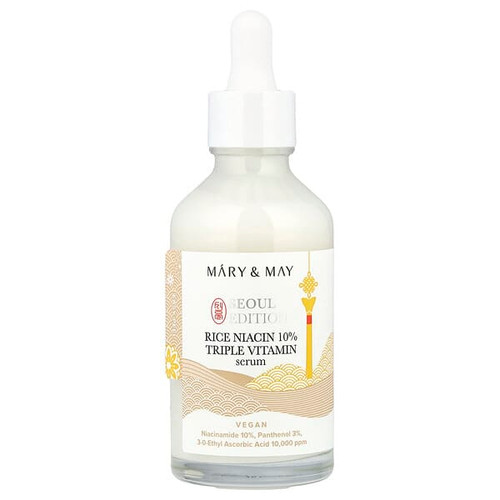 <img alt="Mary & May, Seoul Edition, Rice Niacin 10% Triple Vitamin Serum, 2.7 fl oz (80 ml)" title="Mary & May, Seoul Edition, Rice Niacin 10% Triple Vitamin Serum, 2.7 fl oz (80 ml),8809670682682"
