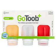 <img alt="Humangear, GoToob+, Travel Tube, Small, Red, Clear & Orange, 3 Pack, 1.7 fl oz (53 ml) Each" title="Humangear, GoToob+, Travel Tube, Small, Red, Clear & Orange, 3 Pack, 1.7 fl oz (53 ml) Each,091037531551"