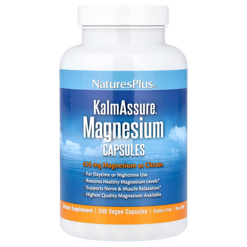 <img alt="NaturesPlus, KalmAssure, Magnesium, 240 Vegan Capsules (105 mg per Capsule)" title="NaturesPlus, KalmAssure, Magnesium, 240 Vegan Capsules (105 mg per Capsule),097467336032"