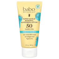 <img alt="Babo Botanicals, Super Shield Mineral Sunscreen Lotion, SPF 50, Fragrance Free, 3 fl oz (89 ml)" title="Babo Botanicals, Super Shield Mineral Sunscreen Lotion, SPF 50, Fragrance Free, 3 fl oz (89 ml),899248010533"