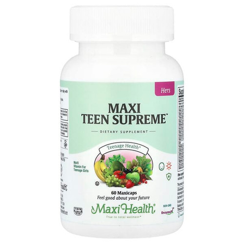 <img alt="Maxi Health, Maxi Teen Supreme, Hers, 60 Maxicaps" title="Maxi Health, Maxi Teen Supreme, Hers, 60 Maxicaps,753406204069"