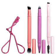 <img alt="Real Techniques, Double Time Brush + Lash Set, 4 Piece Set" title="Real Techniques, Double Time Brush + Lash Set, 4 Piece Set,079625446364"