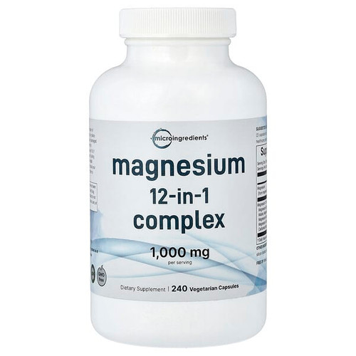 <img alt="Micro Ingredients, Magnesium 12-in-1 Complex, 240 Vegetarian Capsules (500 mg per Capsule)" title="Micro Ingredients, Magnesium 12-in-1 Complex, 240 Vegetarian Capsules (500 mg per Capsule),850077801280"