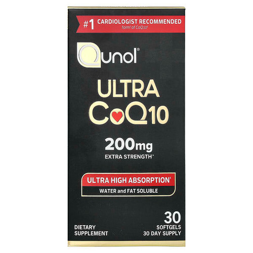 <img alt="Qunol, Ultra CoQ10, 200 mg, 30 Softgels" title="Qunol, Ultra CoQ10, 200 mg, 30 Softgels,898440001950"
