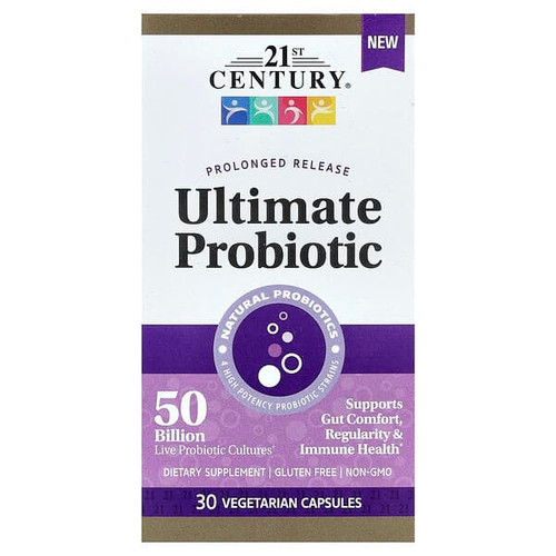 <img alt="21st Century, Ultimate Probiotic, 50 Billion, 30 Vegetarian Capsules" title="21st Century, Ultimate Probiotic, 50 Billion, 30 Vegetarian Capsules,740985280805"