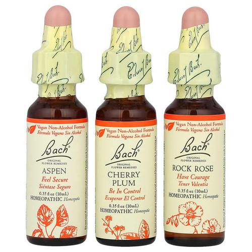<img alt="Bach, Original Flower Remedies, Bravery Kit, Fear No More, 3 Droppers, 0.35 fl oz (10 ml) Each" title="Bach, Original Flower Remedies, Bravery Kit, Fear No More, 3 Droppers, 0.35 fl oz (10 ml) Each,741273403593"