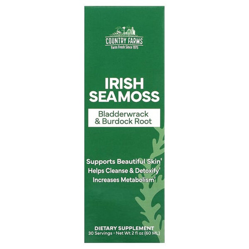 <img alt="Country Farms, Irish Sea Moss, Bladderwrack & Burdock Root, 2 fl oz (60 ml)" title="Country Farms, Irish Sea Moss, Bladderwrack & Burdock Root, 2 fl oz (60 ml),035046134280"