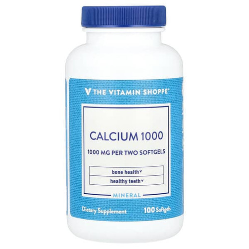 <img alt="The Vitamin Shoppe, Calcium 1000, 100 Softgels" title="The Vitamin Shoppe, Calcium 1000, 100 Softgels,766536014156"