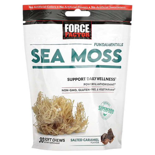 <img alt="Force Factor, Fundamentals, Sea Moss, Salted Caramel, 30 Soft Chews (250 mg per Chew)" title="Force Factor, Fundamentals, Sea Moss, Salted Caramel, 30 Soft Chews (250 mg per Chew),818594018697"
