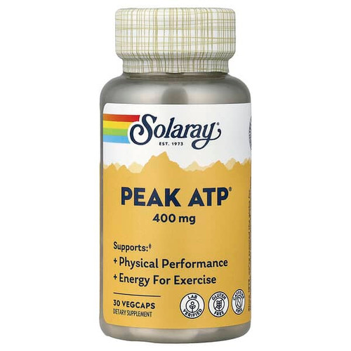<img alt="Solaray, Peak ATP, 400 mg, 30 VegCaps" title="Solaray, Peak ATP, 400 mg, 30 VegCaps,076280955002"