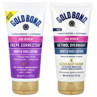 <img alt="Gold Bond, Age Renew Duo, Day & Night, Body & Face Lotion, 2 Bottles, 4.3 oz (121 g) Each" title="Gold Bond, Age Renew Duo, Day & Night, Body & Face Lotion, 2 Bottles, 4.3 oz (121 g) Each,041167052501"