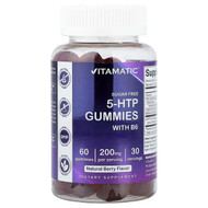 <img alt="Vitamatic, 5-HTP Gummies with B6, Natural Berry, 60 Gummies" title="Vitamatic, 5-HTP Gummies with B6, Natural Berry, 60 Gummies,810078472575"