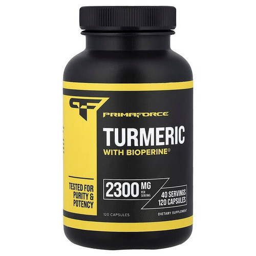 <img alt="Primaforce, Turmeric with Bioperine, 120 Capsules" title="Primaforce, Turmeric with Bioperine, 120 Capsules,811445021488"