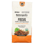 <img alt="BareOrganics, Focus Coffee With Superfoods, Ground, Medium Roast, 10 oz (283 g)" title="BareOrganics, Focus Coffee With Superfoods, Ground, Medium Roast, 10 oz (283 g),811079035943"
