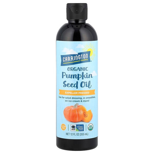 <img alt="Carrington Farms, Organic Pumpkin Seed Oil, 12 fl oz (355 ml)" title="Carrington Farms, Organic Pumpkin Seed Oil, 12 fl oz (355 ml),742392940464"