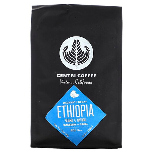 <img alt="Centri Coffee, Centri Coffee, Organic Ethiopia, Blueberry + Floral, Whole Bean, Decaf, 12 oz (340 g)" title="Centri Coffee, Centri Coffee, Organic Ethiopia, Blueberry + Floral, Whole Bean, Decaf, 12 oz (340 g),032843926223"