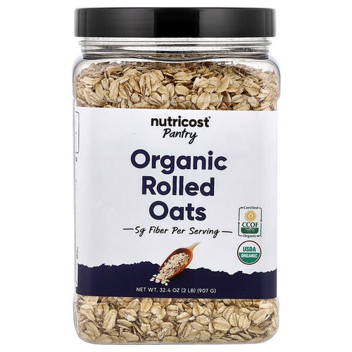 <img alt="Nutricost, Pantry, Organic Rolled Oats, 32.4 oz (907 g)" title="Nutricost, Pantry, Organic Rolled Oats, 32.4 oz (907 g),810139574590"