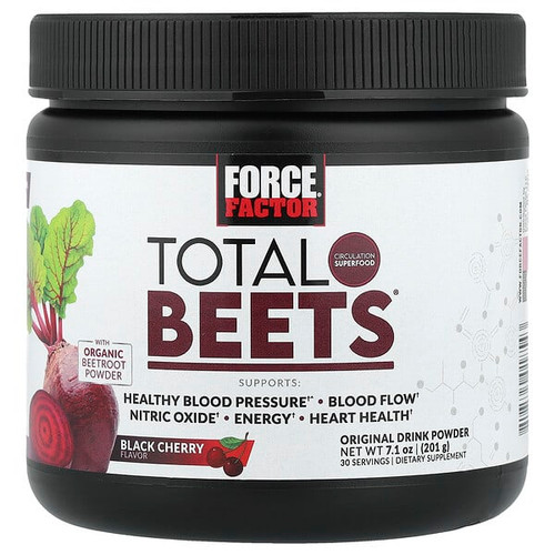 <img alt="Force Factor, Total Beets, Original Drink Powder, Black Cherry, 7.1 oz (201 g)" title="Force Factor, Total Beets, Original Drink Powder, Black Cherry, 7.1 oz (201 g),818594018543"